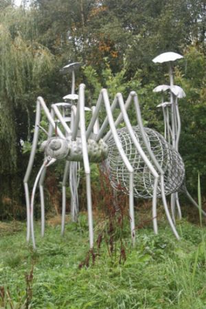 Bug and Fungi sculpture